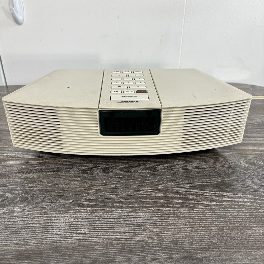 Bose Wave Radio Music System AWR1-1W Alarm Clock White No Remote - TESTED